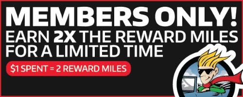 Members Only - Earn 2X The Reward Miles on SONAX!