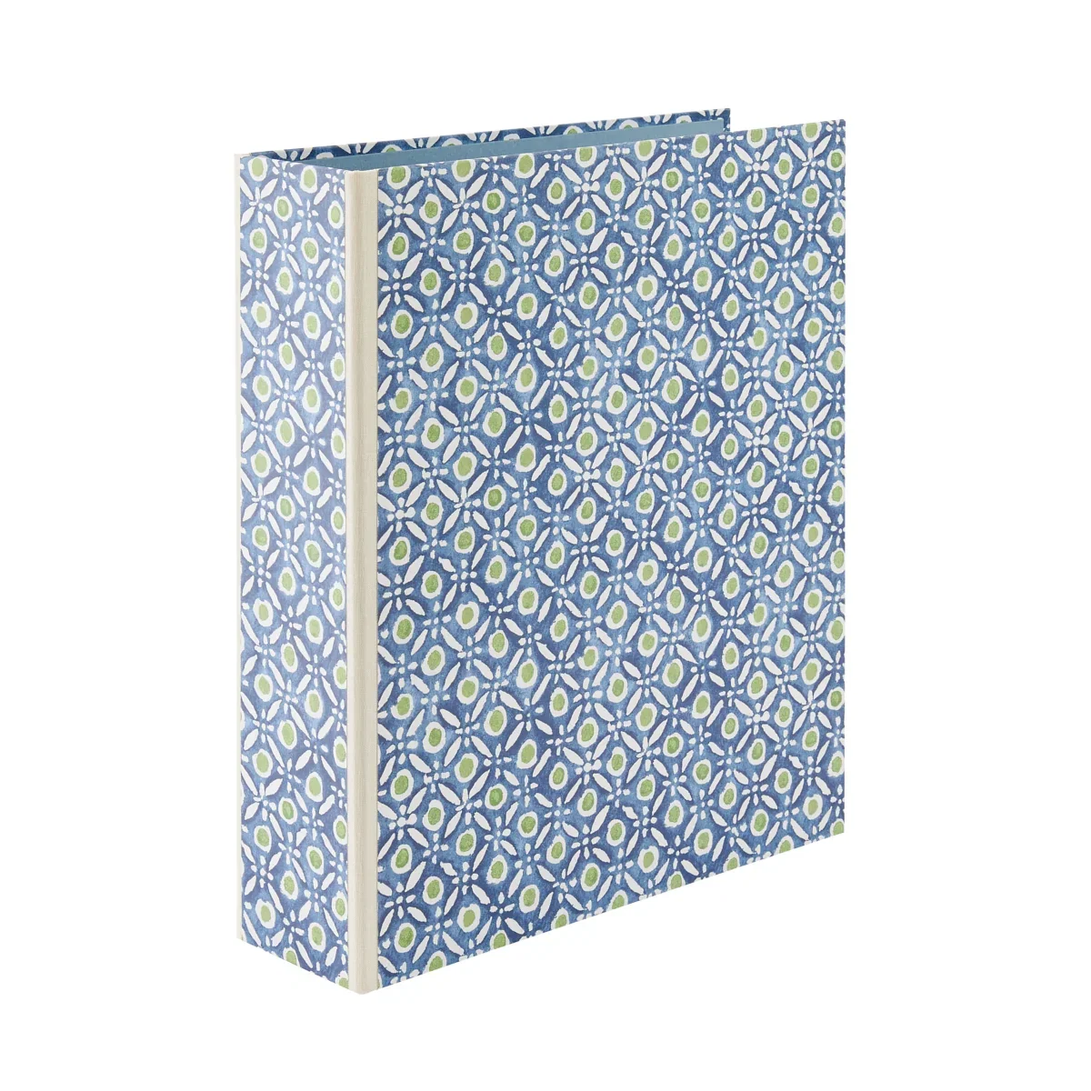 Image of Lever Arch Folder Batik Dots Blue/Green