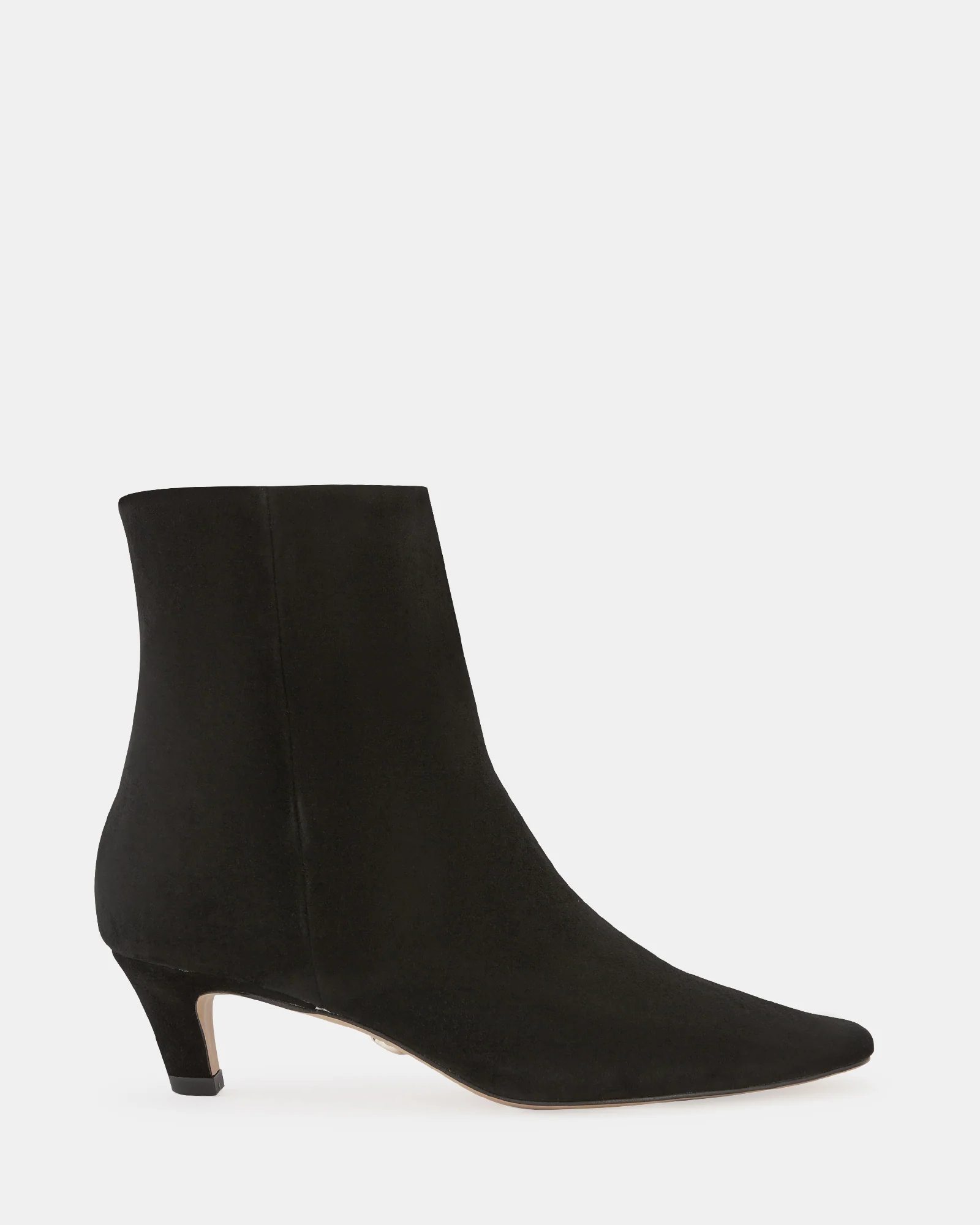 Honora Black Suede Leather Ankle Boot