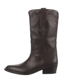 Leather Western Boots