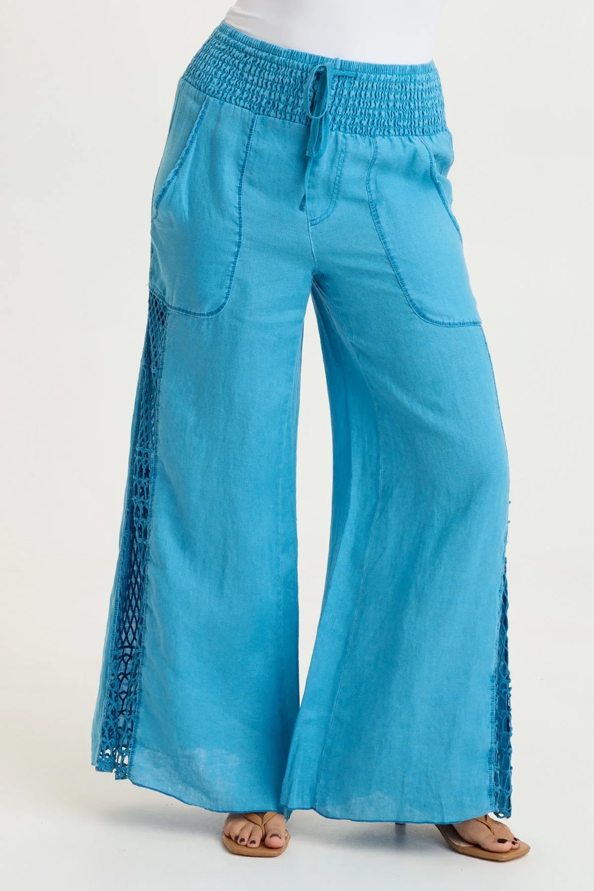 Image of Garcia Linen Crochet Pant
