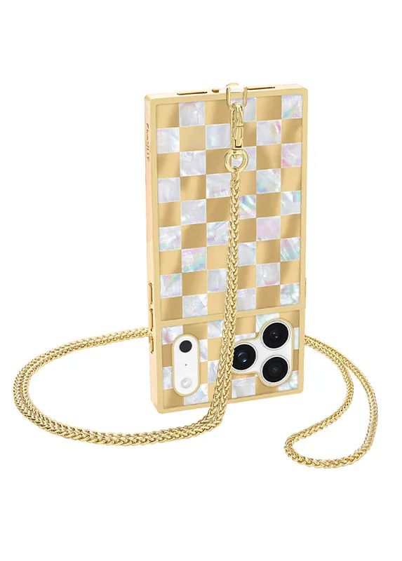 Image of Gold Wheat Braid Chain Phone Crossbody