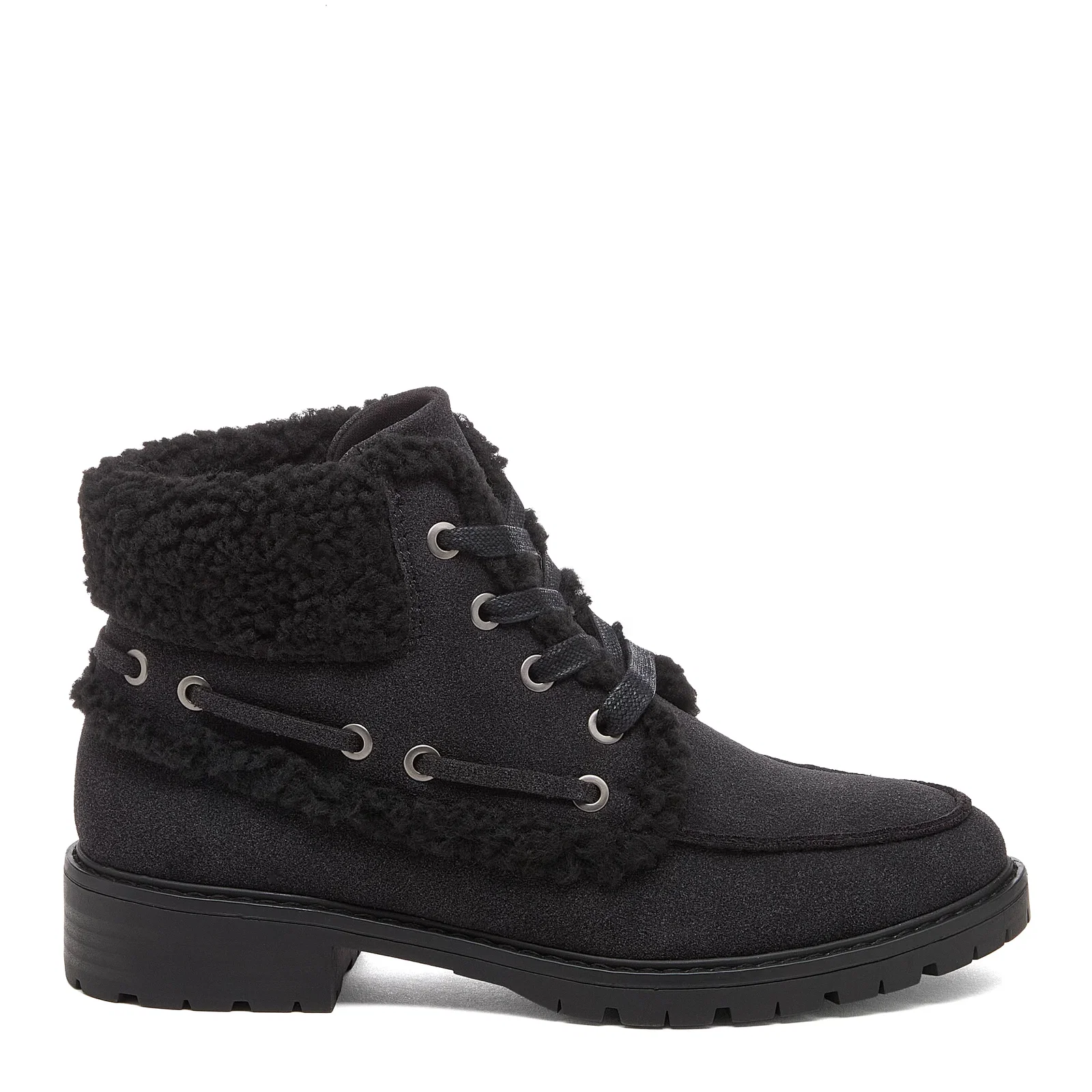 Image of Nixie Black Cuffed Ankle Boots