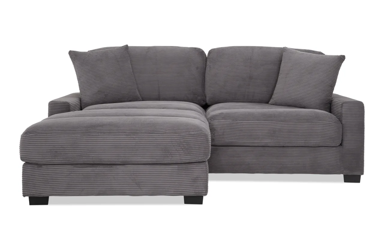 Aspen Charcoal 86'' Left Arm Facing Chofa