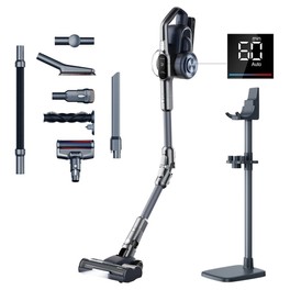 JIMMY H11 Pro Cordless Vacuum Cleaner, 700W/260AW Suction, 90 mins Runtime, Flexible Mental Tube, 7 Cleaning Tools, LED Display, for Carpets/Hard Floors - Dark Gray