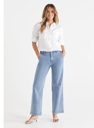 Wide Leg Jean - Light Wash