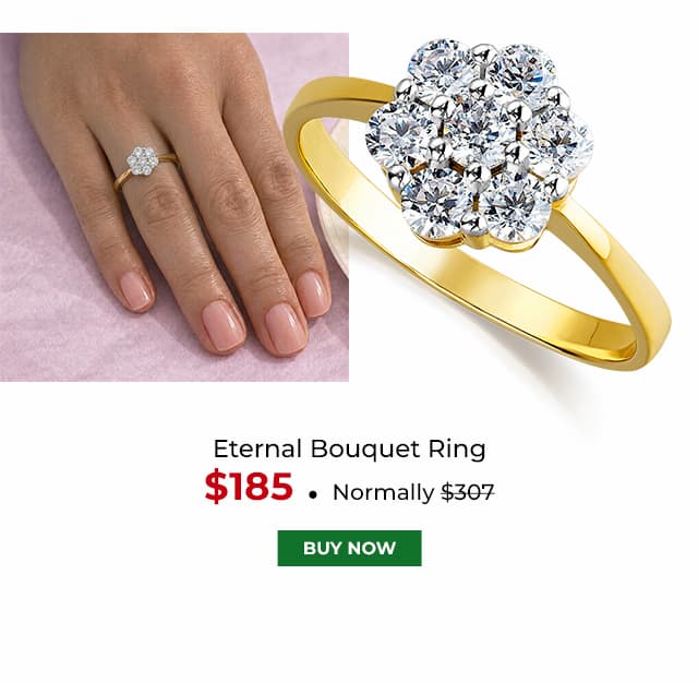 Eternal Bouquet Ring Gold Clad