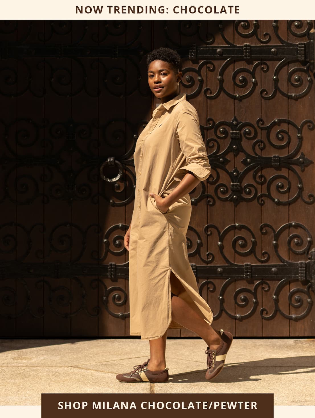 Now Trending: Chocolate | Shop Milana Chocolate/Pewter