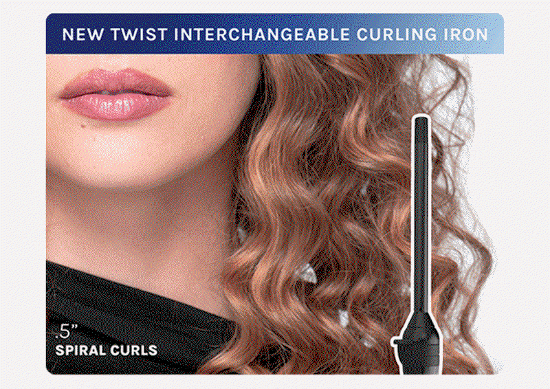 New Twist Interchangeable Curling Iron