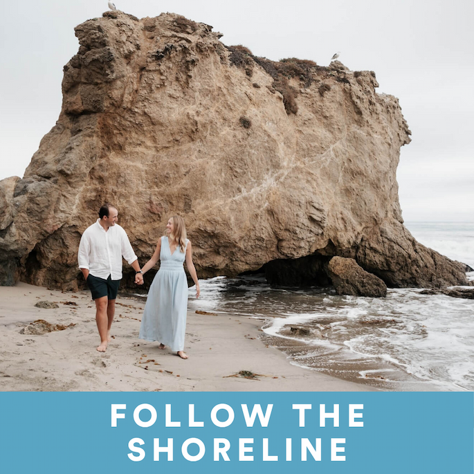 Follow the shoreline