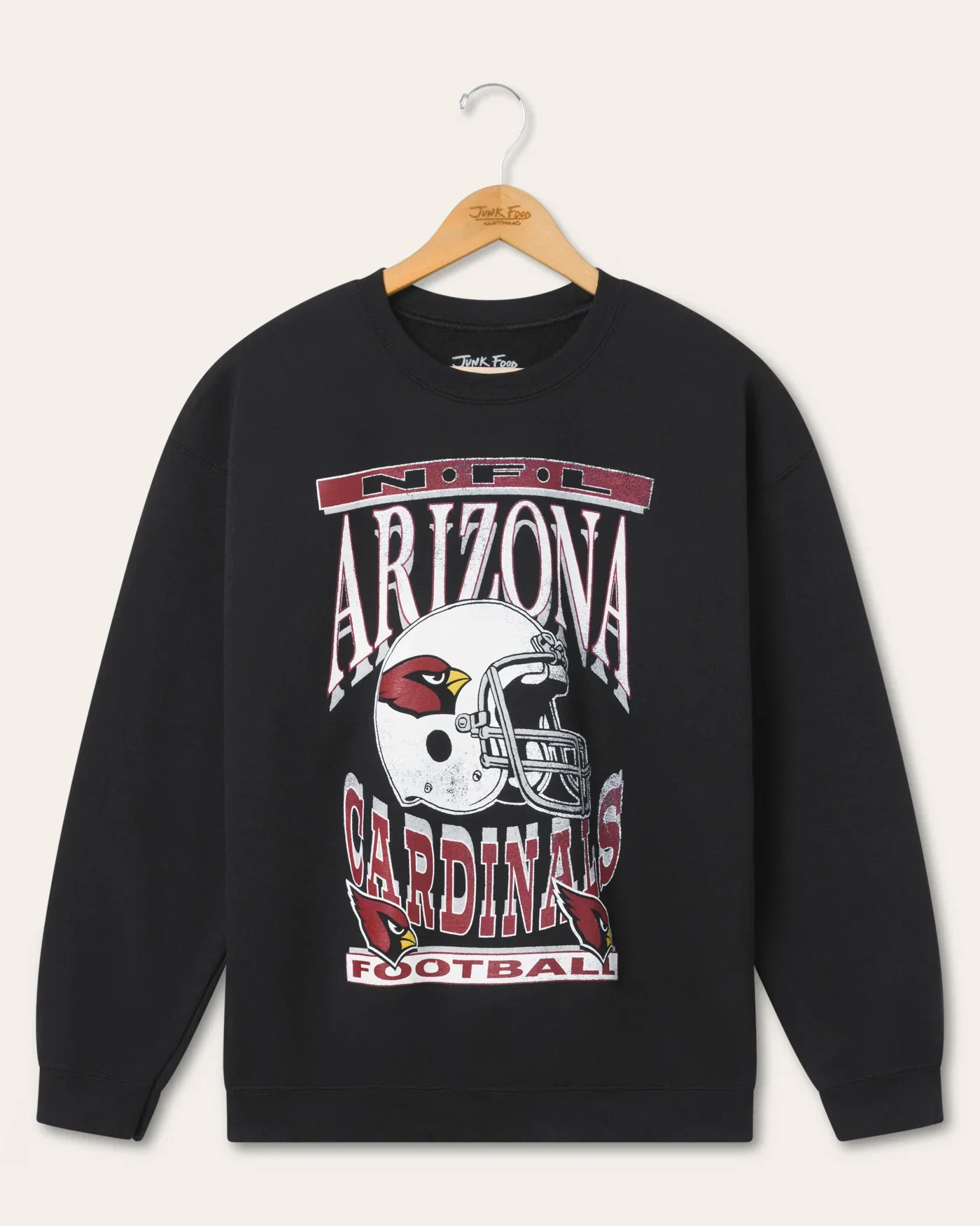 Image of Arizona Cardinals Helmet Flea Market Crew Fleece