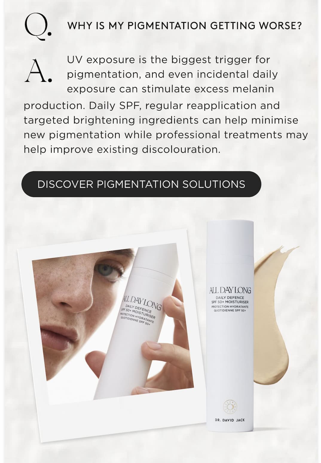 DISCOVER PIGMENTATION SOLUTIONS