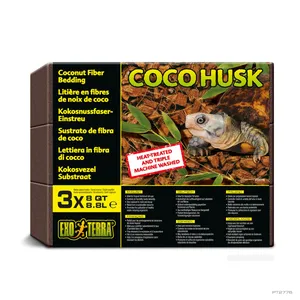 Substrat terrarium coques de noix de coco Coco Husk 8,8L x 3 - Exo Terra