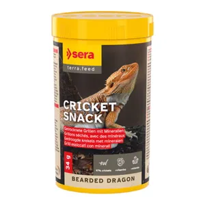 Friandise aux grillons pour dragons barbus Bearded Dragon Cricket Snack 250ML - Sera