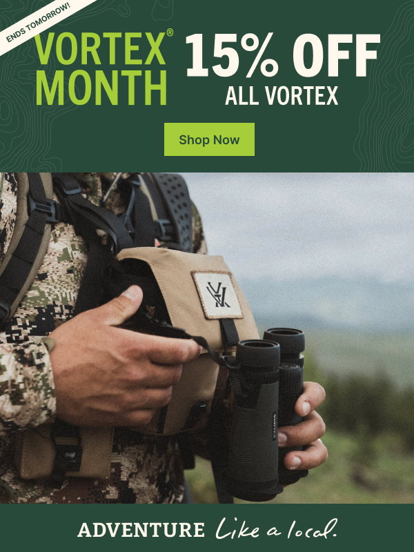 Vortex Month Ends Tomorrow! 15% Off ALL Vortex