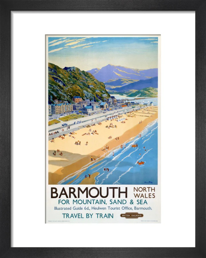 Barmouth railway poster