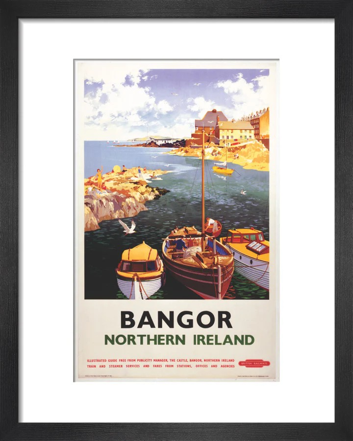 Bangor railway poster
