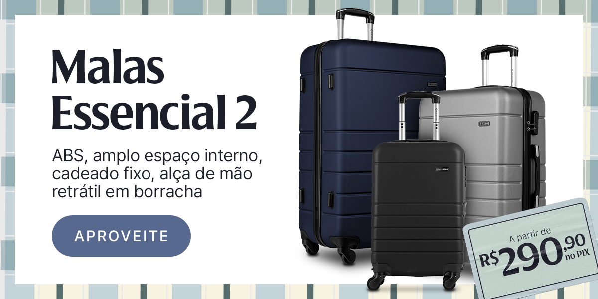 Malas ESSENCIAL 2 a partir de R$290,90 no pix