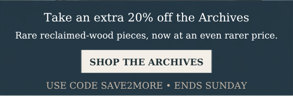 Take an extra 20% off the archives