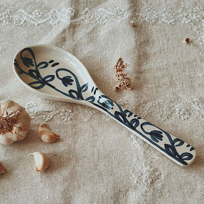 Ceramic Spoon Rest with Córdoba Design