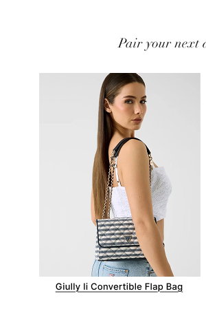 Blue Multi Giully II Convertible Flap Bag