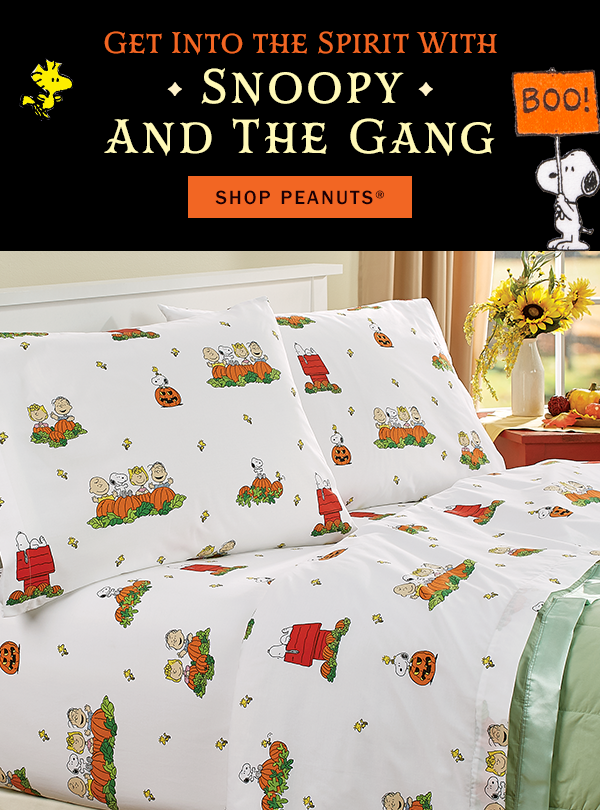 Get Into the Spirit With Snoopy and The Gang. Shop Peanuts. Peanuts Great Pumpkin Halloween Portuguese Cotton Percale Sheet Set, Peanuts Great Pumpkin Halloween Portuguese Cotton Flannel Sheet Set