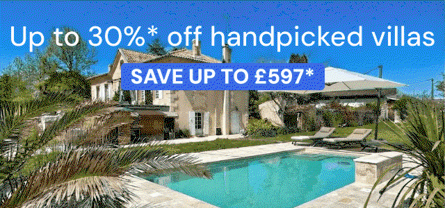 Up to 30%* off hanpicked villas - Save up to £597*
