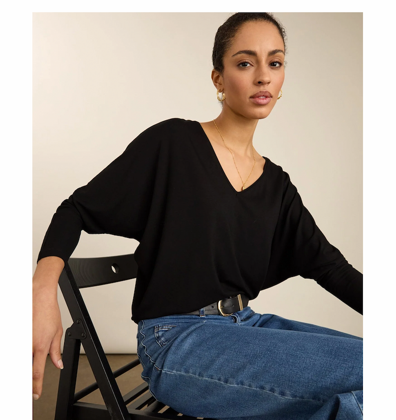 Ella Relaxed V-Neck Top