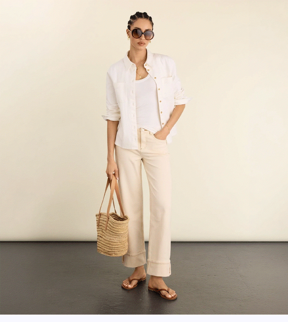 Helen Organic Cotton Stretch Turn Up Jeans