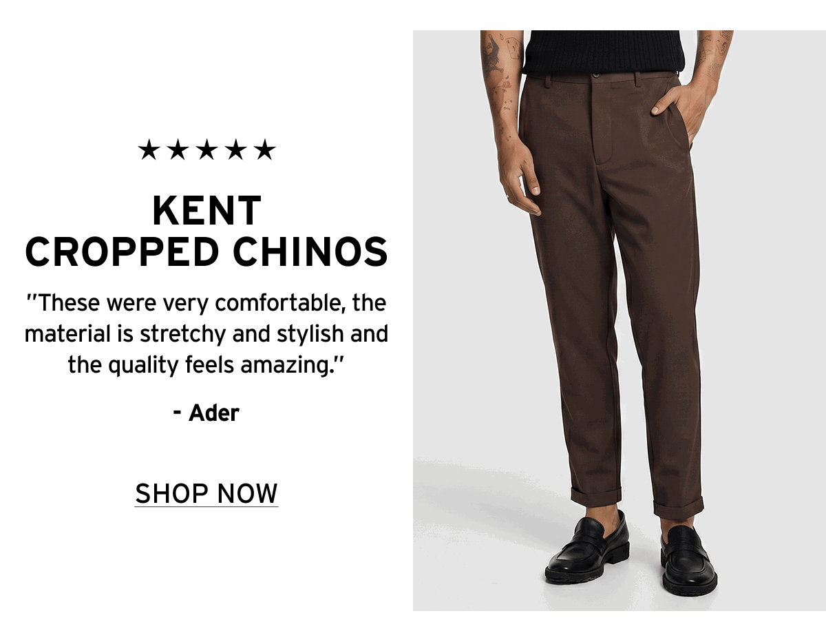 Shop our Kent Cropped Chinos