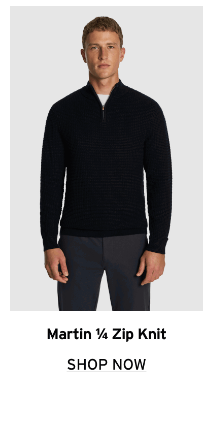 Shop our Martin 1/4 Zip Knit