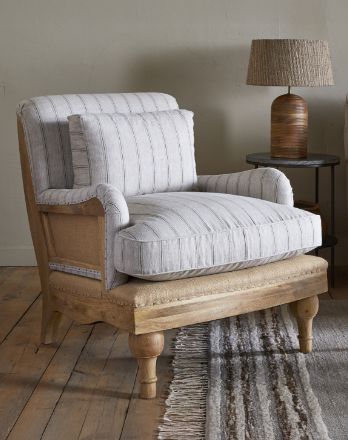 Abe Deconstructed Linen Armchair