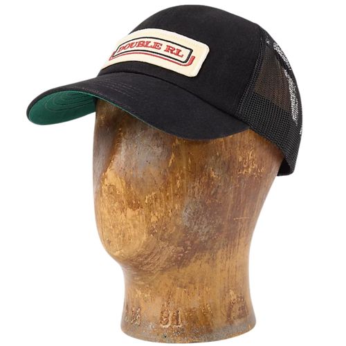 RRL by Ralph Lauren Logo-Patch Denim Trucker Cap - Black