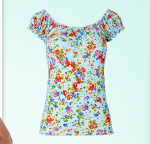 Ditsy Dream Printed Boho Top