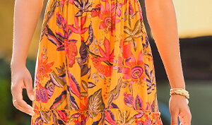 Amelia Floral Print Dress