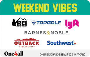 One4all Weekend Vibes Gift Card