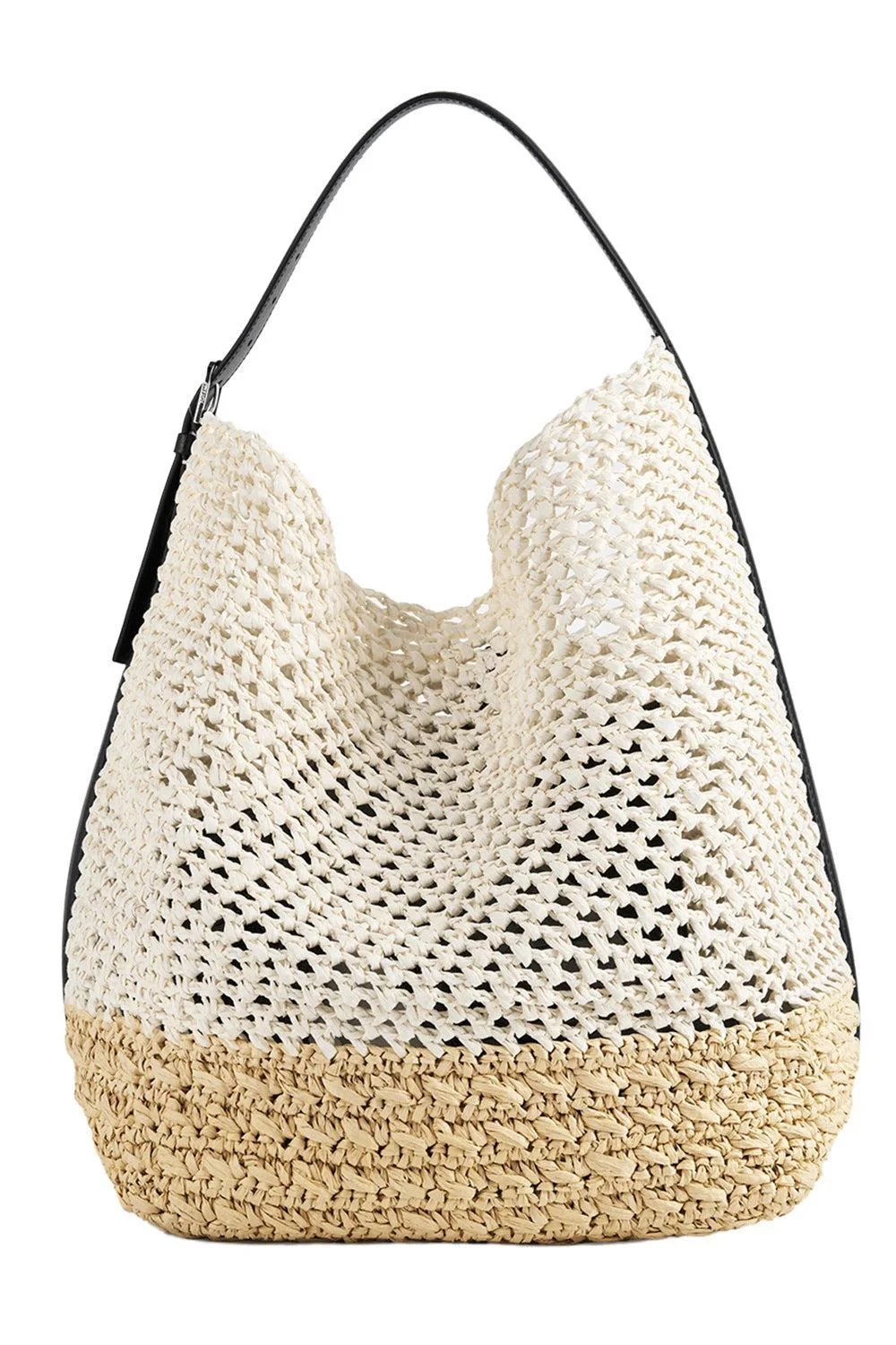 Image of belt strap paper tote
