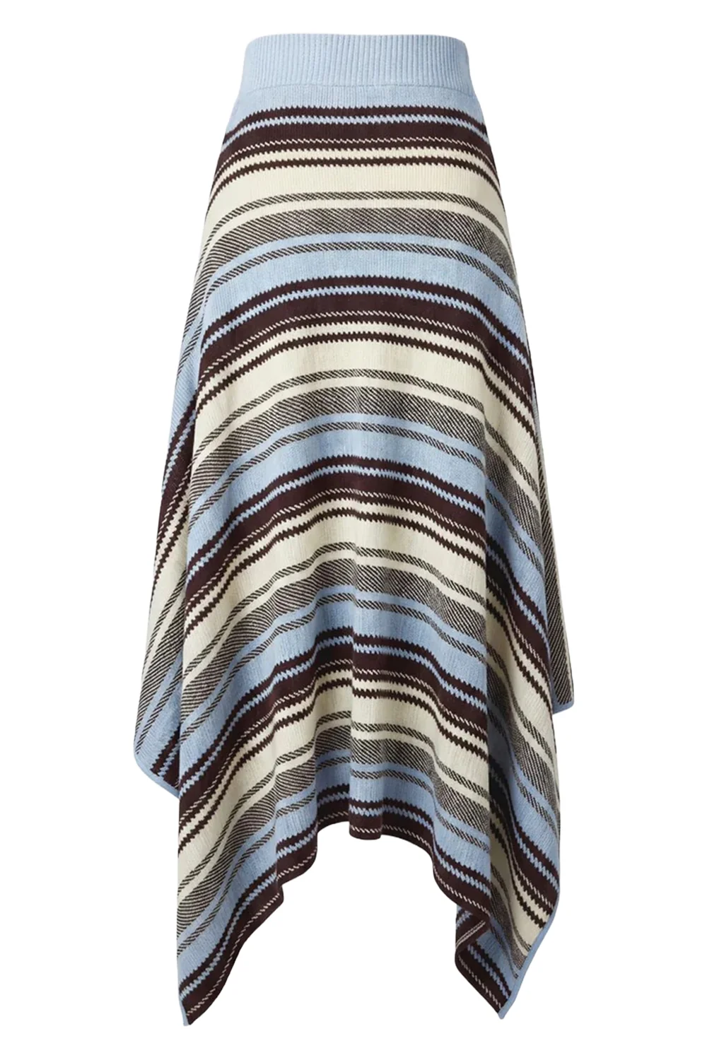 Image of striped jacquard skirt