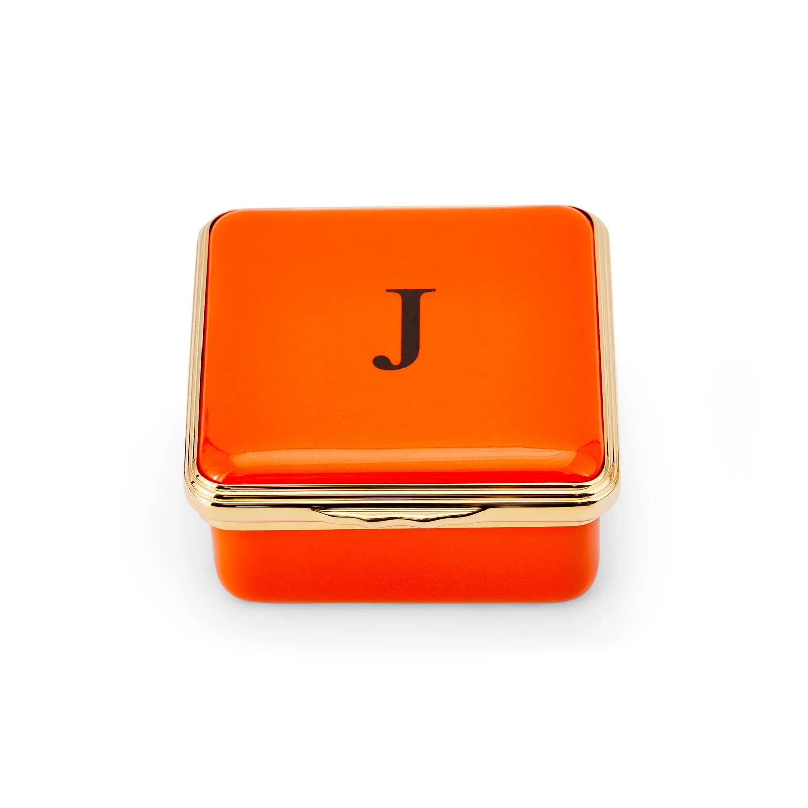 Image of Blank Canvas Orange Enamel Box