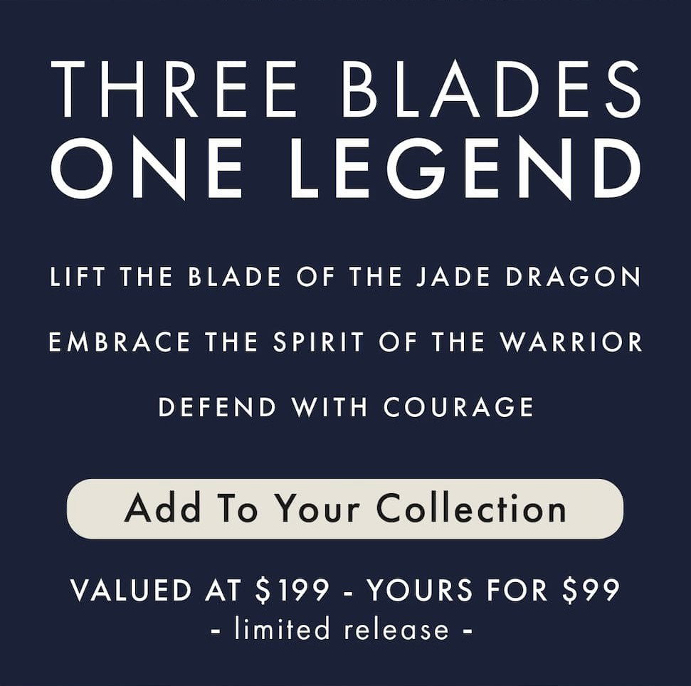 Three Blades  One Legend