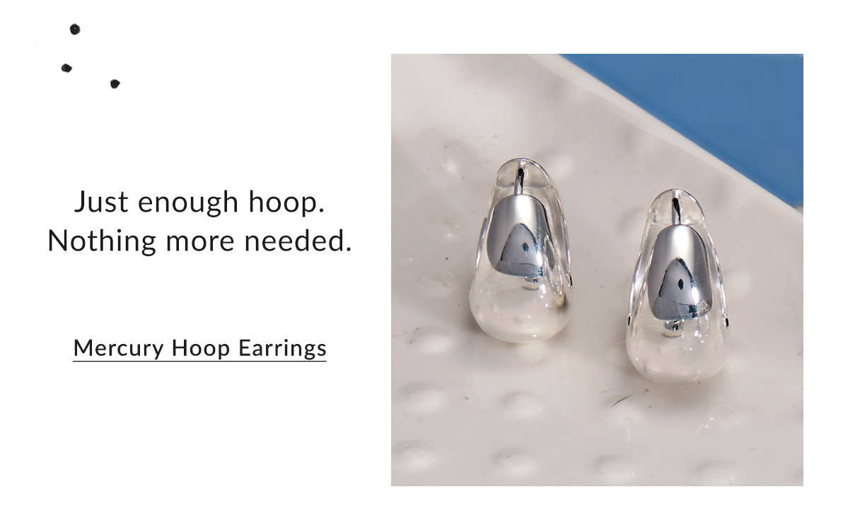 Mercury Hoop Earrings