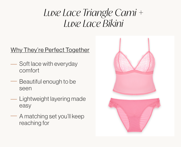 Cami + Lace Bikini