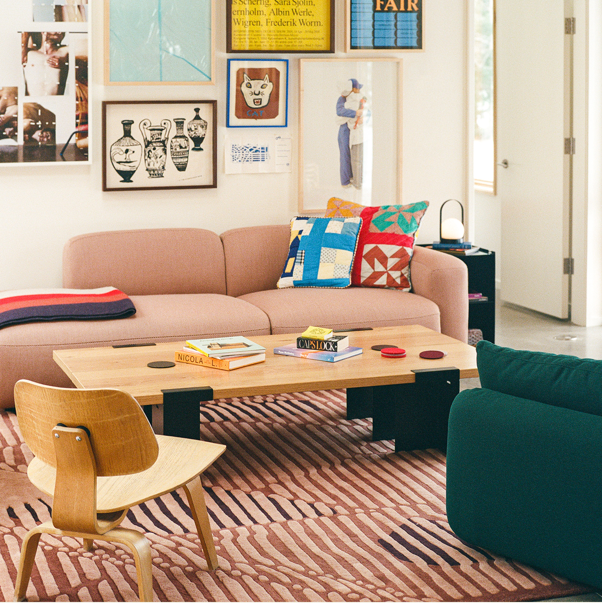 Pictured: The Soft Serve Sectional paired with The Lift Off Coffee Table & Block