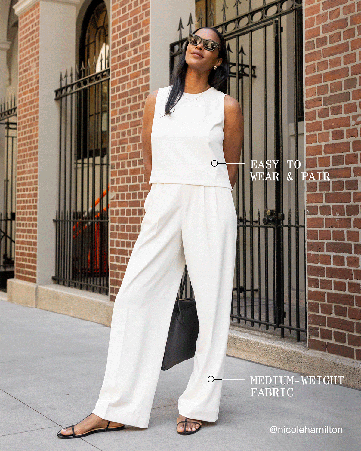 Pockets, easy to wear & pair, medium weight fabric