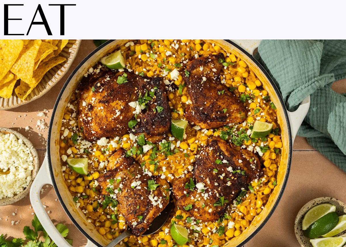 Jenn Eats Good’s Street-Corn-Inspired Chicken and Rice