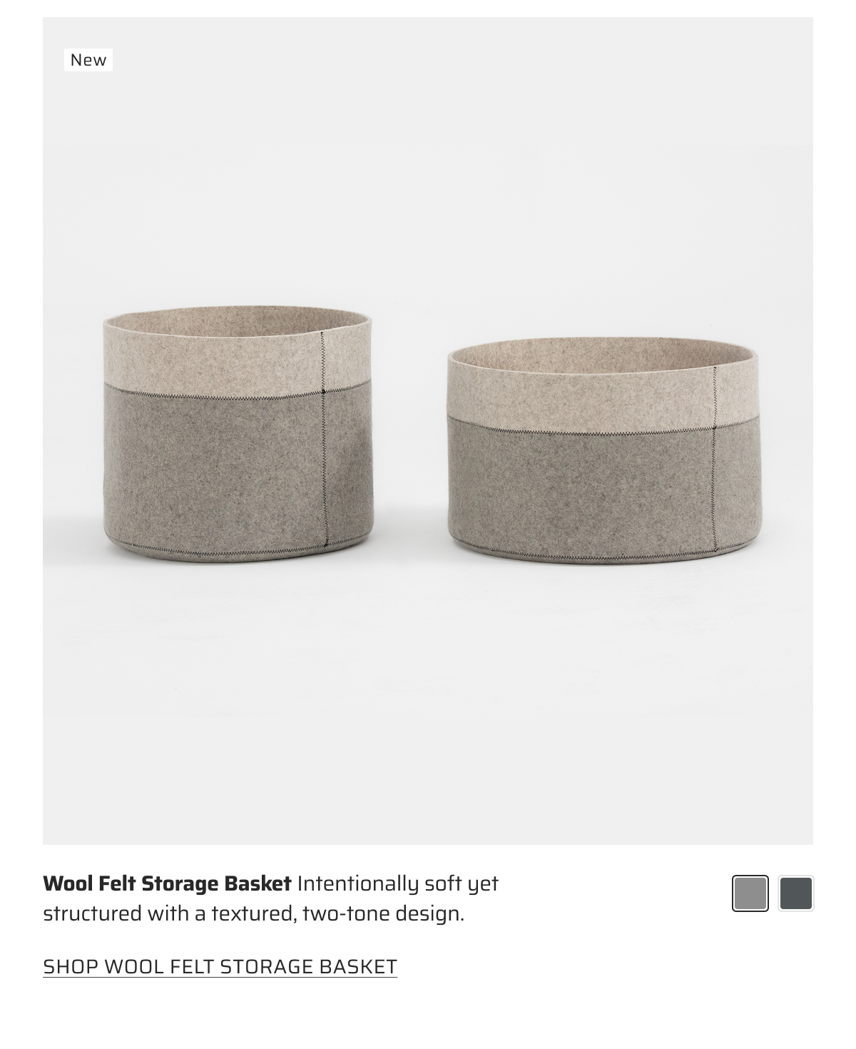 Wool Felt Storage Basket. Shop Wool Felt Storage Basket
