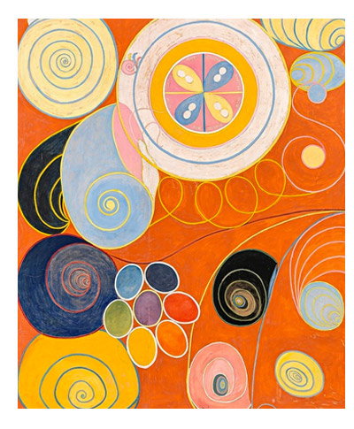 Her work was heavily influenced by her interest in spiritual and philosophical matters