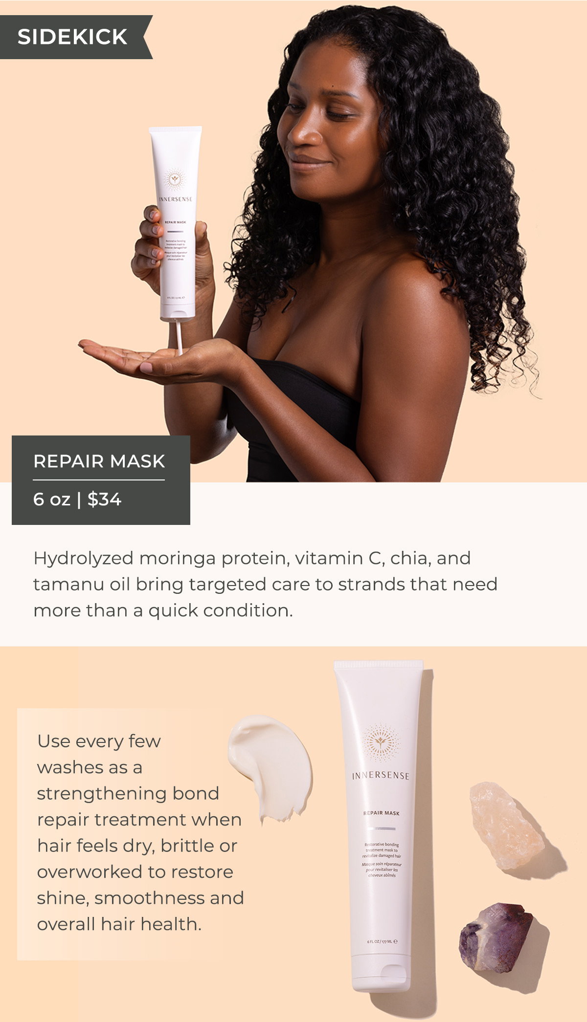 SIDEKICK - Repair Mask - 6 oz | $34     