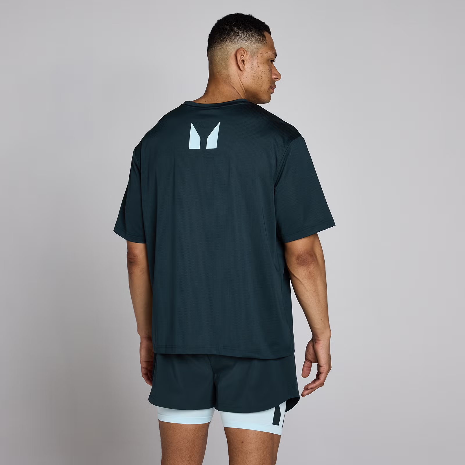 MP Heren Hybrid Oversized Mesh T-Shirt