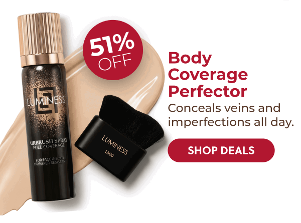 BODY COVERAGE PERFECTOR: Conceals veins and imperfections all day.